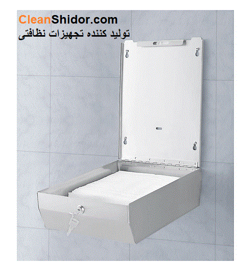 مخزن دستمال کاغذی استیل بزرگ A-50